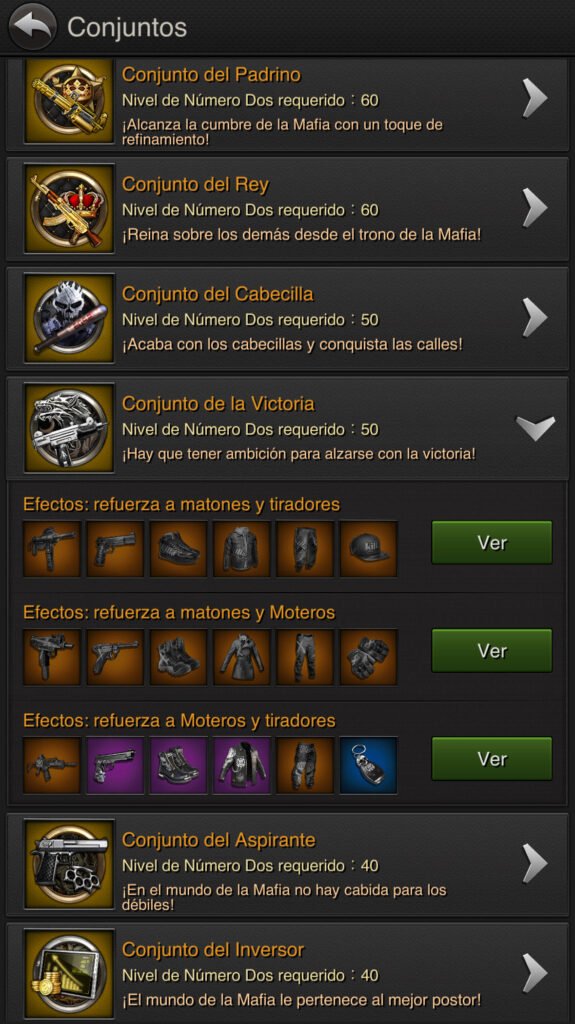 Conjunto PvP JvJ Seguidor Numero Dos 2 The Grand Mafia Top